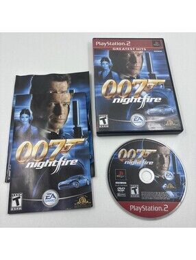 007: Nightfire (Sony PlayStation 2 PS2 Greatest Hits) Complete CIB Manual